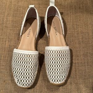 VIA SPIGA WHITE LEATHER SHOES
